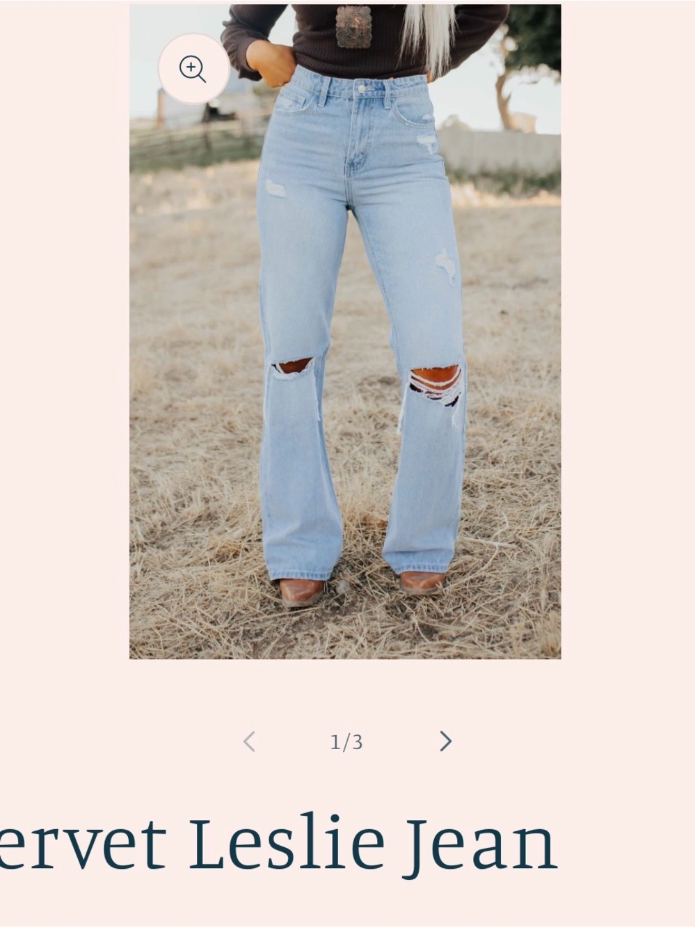 Vervet 90s Leslie Jeans High-Rise Light Wash Distressed jeans